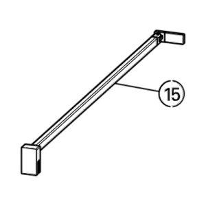 Huppe Design elegance - Design Pure, 027902 stabilization bracket 1200mm