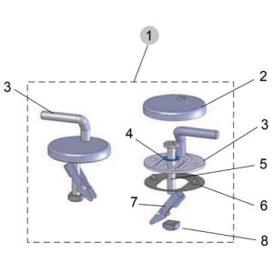 Ideal Standard Contour 21 SV818AA set van 2 scharnieren chroom