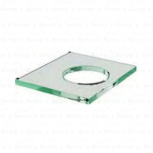 Clou CL10609003 Ersatzglasplatte für Quadria Becherhalter Klarglas