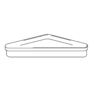 Inda Colorella - Hotellerie R04310 Tablett aus transparentem PMMA