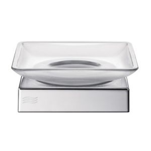 Inda Divo - Mito A2011ZCR21 soap holder satin glass/ chrome