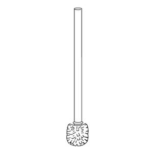 Inda Export - Hotellerie R21140 toilet brush made of chrome-plated brass