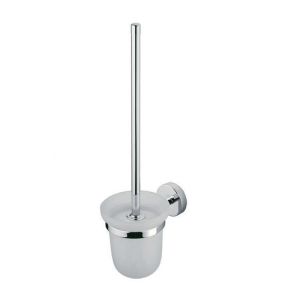 Inda Forum A36140CR21 Toilettenbürstenhalter satiniertes Glas/ Chrom