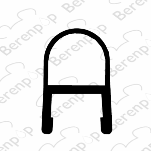 Inda Praia 1000 RBGV134277 dichtes Profil für Drehtür mit festem Element für Nische, 195cm