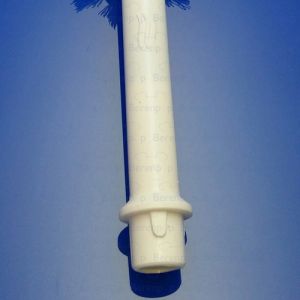 Inda RV0140 borstelkop wit met halve steel voor toiletborstel