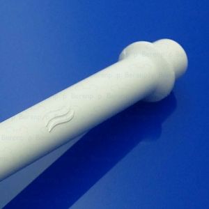 Inda RV114A002 borstelkop wit met halve steel voor toiletborstel