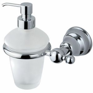 Inda Raffaella A32120CR21 soap dispenser satin glass/ chrome