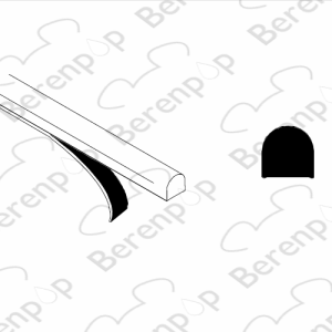Inda Sim 6000 RBALT122005AN Schwellenprofil für Badewannenwand 2-teilig, 120cm, chrom *nicht mehr lieferbar*