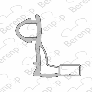Inda Trendy 4400 RBGV13301000 Abschlussprofil für Drehtür, 195 cm