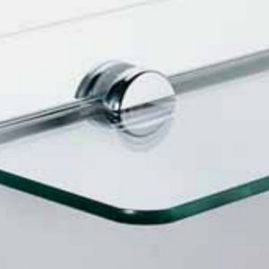 Inda Hotellerie A06780CR spiegelklem + planchetdrager chroom (set van 2 stuks) (OUTLET)