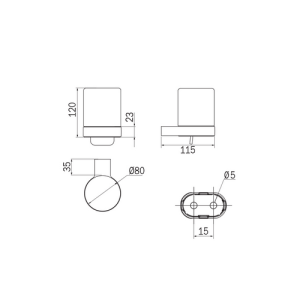 Inda Mito 2000 A20670CR21 Seifenspender satiniertes Glas chrom
