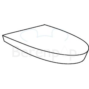 Keramag F1 574100 toiletzitting met deksel wit