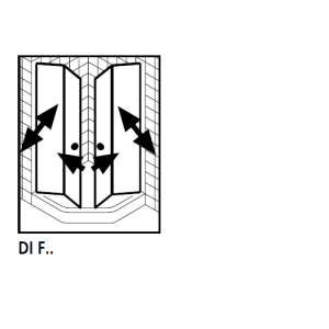 Kermi 2534109 set spatwaterdichtingen 4 x 98,5cm - 6mm