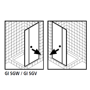 Kermi 2534060 splash seal 1 x 98.5cm - 6mm