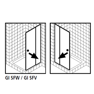 Kermi 2534060 splash seal 1 x 98.5cm - 6mm