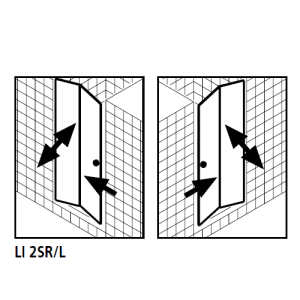 Kermi 2534986 set of splash guards 2 x 98.5cm - 5mm