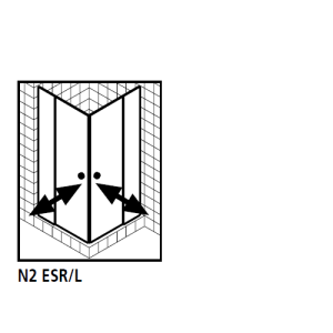 Kermi 2534045 set spatwaterdichtingen 2 x 55cm - 5mm