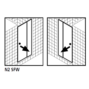 Kermi 2534044 spatwaterdichting 1 x 98,5cm - 5mm