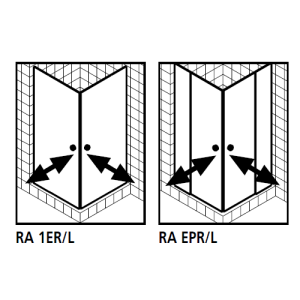 Kermi 2534058 set of splash guards 2 x 98.5cm - 6mm