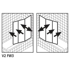 Kermi 2533868 Ersatz Ersatzteile Scharniere silber matt poliert