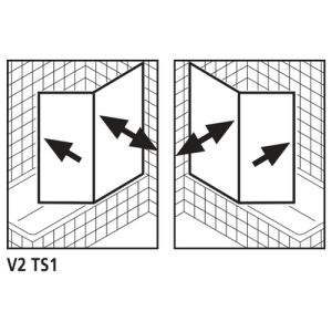 Kermi 2533864 Ersatzteil Ersatzteile Scharniere silber matt poliert