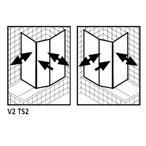 Kermi 2534108 set of 3 splash guards