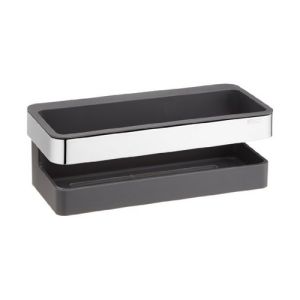 Keuco Moll 12758010001 shower basket chrome/ anthracite