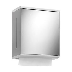 Keuco Moll 12785010200 Papierhandtuchhalter (Scharnier links) Aluminium silber/ weiß