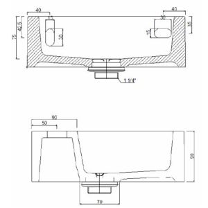 Clou Flush 1 CL0303011 ceramic fountain 28cm white