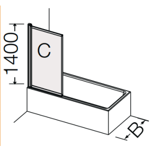Provex Point - Classic 1205SA00F Drainagestreifen 16 mm hoch, transparent