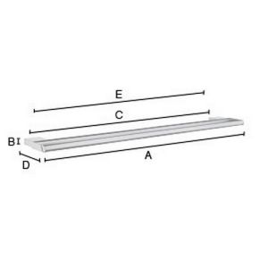 Smedbo Air AK3364 doppelt Handtuchhalter 60cm chrom