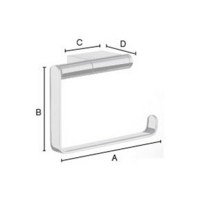 Smedbo Air AK341 Toilettenpapierhalter chrom