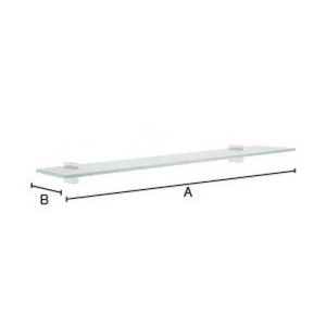 Smedbo House RS347 shelf 60cm matte chrome