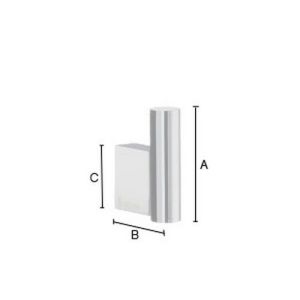 Smedbo Air AK355 handdoekhaak chroom