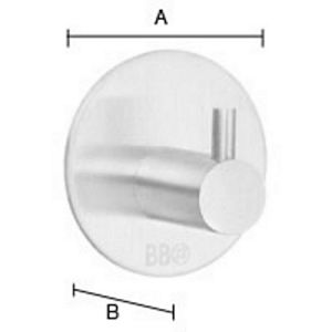 Smedbo B1101 Design Handtuchhak Gebürsteter Edelstahl