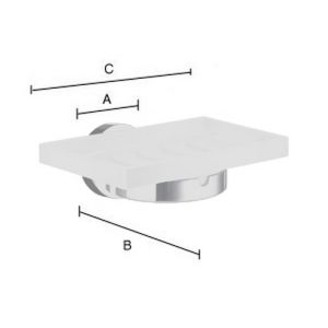 Smedbo Home HV342P soap dish holder matte brass