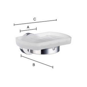 Smedbo Home HS342 Seifenschalenhalter Chrom matt