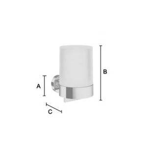Smedbo Startseite HV361 Seifenspender Messing matt