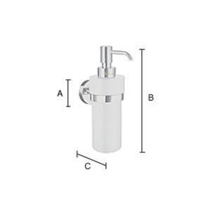 Smedbo Startseite HB369P Seifenspender schwarz