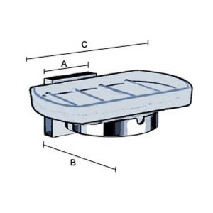 Smedbo Haus RX342 Seifenschale Halter weiß