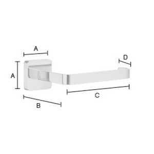 Smedbo Ice OK3411 toiletrolhouder chroom