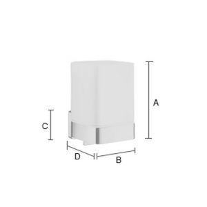 Smedbo Ice OK461P zeepdispenser chroom
