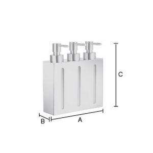 Smedbo Outline FK259 Seifenspender mit 3 Pumpenoptionen Chrom