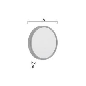 Smedbo Outline Lite FB621 Kosmetikspiegel mit Saugnäpfen 12x schwarz