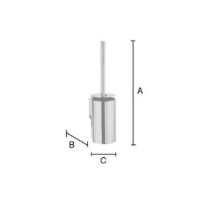 Smedbo Pole ZK332 toilet brush holder chrome