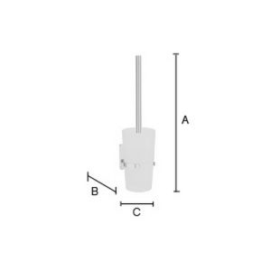 Smedbo Pole ZK333 toilet brush holder chrome