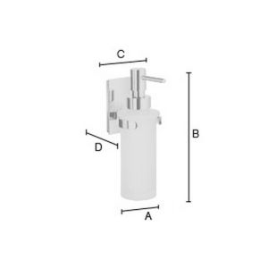 Smedbo Pool ZK370 zeepdispenser chroom