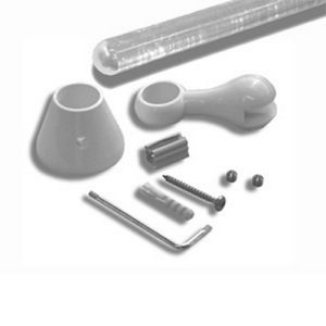 Novellini CONGIFTR-TC decorative bracket transparent/ chrome *no longer available*