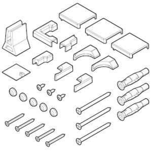 Novellini R01BN2P1-K montageset chroom
