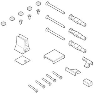 Novellini R01BN3V1-D montageset wit 030/ chroom